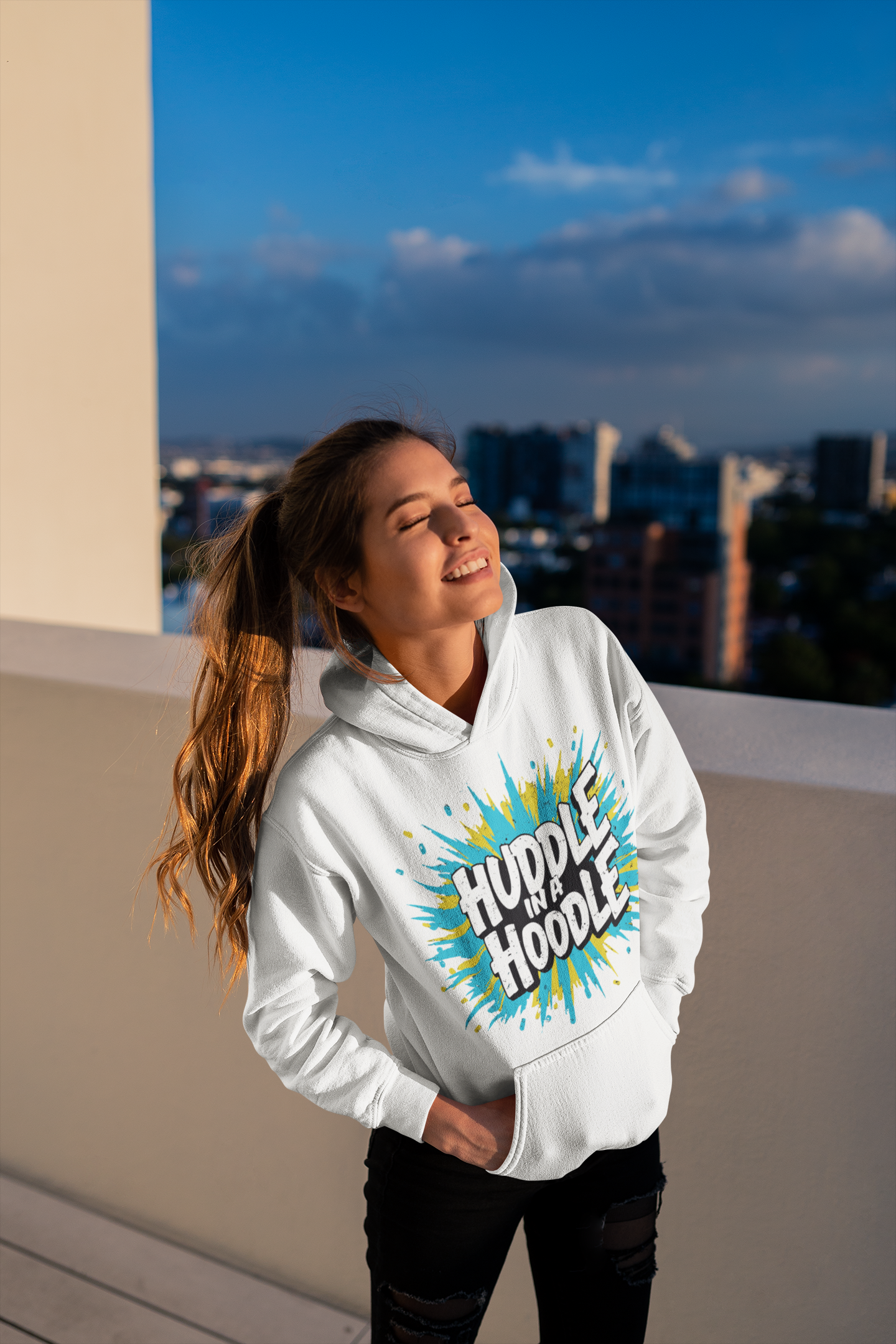 Hugwear Huddle in a Hoodle - Hoodie Premium Unisex