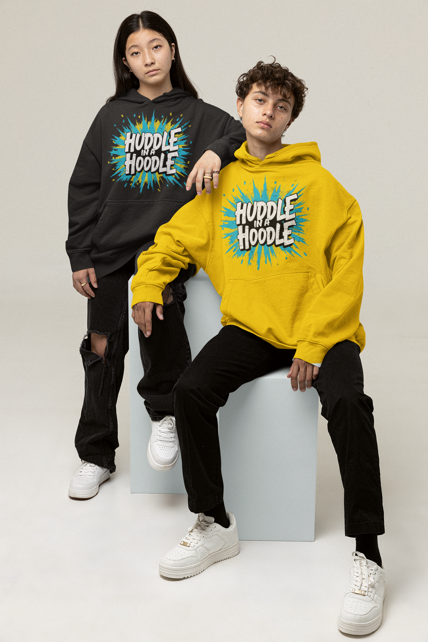 Hugwear Huddle in a Hoodle - Hoodie Premium Unisex